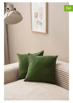 Wallity Poszewki (2 szt.) w kolorze zielonym na poduszkę ze sklepu Limango Polska w kategorii Poduszki dekoracyjne - zdjęcie 188248745