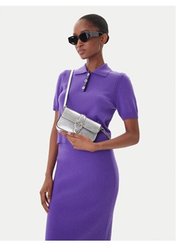 Torebka PINKO Love One Slouchy Baby AI 25-26 PCPL 105353 A2WD Srebrny ze sklepu eobuwie.pl w kategorii Listonoszki - zdjęcie 188248848