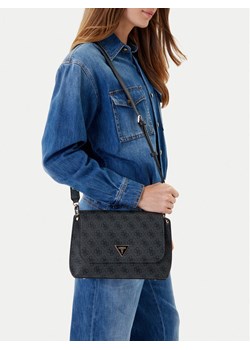 Torebka Guess Meridian II HWSG69 74200 Szary ze sklepu eobuwie.pl w kategorii Listonoszki - zdjęcie 188248967