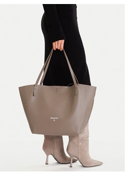 Torebka Patrizia Pepe Borsa 2B0130/L148-B744 Brązowy ze sklepu eobuwie.pl w kategorii Torby Shopper bag - zdjęcie 188249035