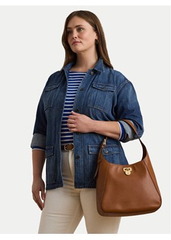 Torebka LAUREN RALPH LAUREN Large Tanner Shoulder Bag 431956790001 Brązowy ze sklepu eobuwie.pl w kategorii Torebki damskie - zdjęcie 188249317