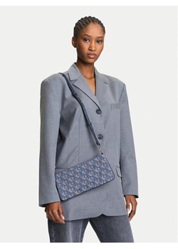 Torebka Calvin Klein Jeans Ckj Monogram Mini Bag LV04K3183G Niebieski ze sklepu eobuwie.pl w kategorii Listonoszki - zdjęcie 188249319