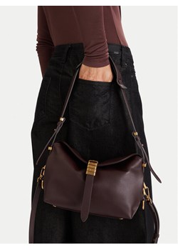 Torebka PINKO Saddle Baguette Mini AI 25-26 PLTT 105895 A1ZX Bordowy ze sklepu eobuwie.pl w kategorii Torebki damskie - zdjęcie 188249366