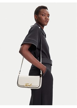 Torebka KARL LAGERFELD A1W30039 Écru ze sklepu eobuwie.pl w kategorii Listonoszki - zdjęcie 188249518