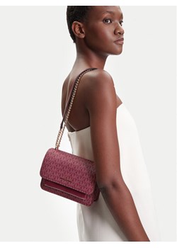 Torebka MICHAEL Michael Kors Claire  32R5GC7C1V Bordowy ze sklepu eobuwie.pl w kategorii Kopertówki - zdjęcie 188249688