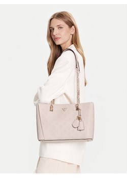 Torebka Guess Tisha HWPD77 64230 Beżowy ze sklepu eobuwie.pl w kategorii Torebki damskie - zdjęcie 188249938