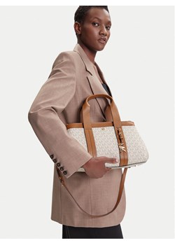 Torebka MICHAEL Michael Kors Romee 30T5G1ZS1B Beżowy ze sklepu eobuwie.pl w kategorii Kuferki - zdjęcie 188249997