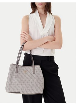 Torebka Guess Victtoria HWESG9 51428 Beżowy ze sklepu eobuwie.pl w kategorii Torby Shopper bag - zdjęcie 188250139