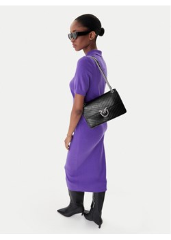 Torebka PINKO Love One Light Classic AI 25-26 PLTT 106174 A2JC Czarny ze sklepu eobuwie.pl w kategorii Listonoszki - zdjęcie 188250185