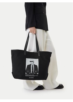 Torebka KARL LAGERFELD B1W50059 Czarny ze sklepu eobuwie.pl w kategorii Torby Shopper bag - zdjęcie 188250269