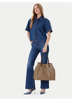 Torebka Guess Victtoria HWESG9 51429 Brązowy ze sklepu eobuwie.pl w kategorii Torby Shopper bag - zdjęcie 188250325
