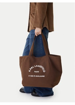 Torebka KARL LAGERFELD A1W50006 Brązowy ze sklepu eobuwie.pl w kategorii Torby Shopper bag - zdjęcie 188250377