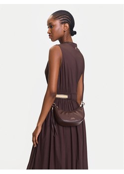 Torebka Tommy Hilfiger Moon Leather Mini Crossover AW0AW17466 Brązowy ze sklepu eobuwie.pl w kategorii Listonoszki - zdjęcie 188250557