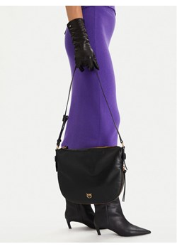 Torebka PINKO Hobo Zip Around Classic AI 25-26 PLTT 105113 A0QO Czarny ze sklepu eobuwie.pl w kategorii Torebki damskie - zdjęcie 188250638