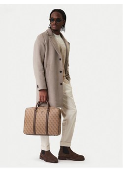 Torba na laptopa Guess HMMILO P6169 Brązowy ze sklepu eobuwie.pl w kategorii Torby na laptopa - zdjęcie 188250667