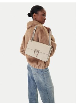 Torebka PINKO Love One Light Classic AI 25-26 PLTT 106174 A2JC Beżowy ze sklepu eobuwie.pl w kategorii Listonoszki - zdjęcie 188250678