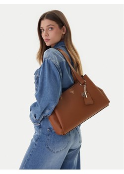 Torebka Guess Evie HWBG96 64220 Brązowy ze sklepu eobuwie.pl w kategorii Listonoszki - zdjęcie 188250839