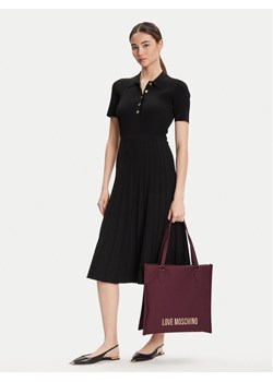 Torebka LOVE MOSCHINO JC4020PP1NKD0552 Bordowy ze sklepu eobuwie.pl w kategorii Torby Shopper bag - zdjęcie 188251079