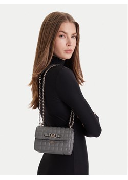Torebka Guess Nadira Mini HWQG84 24780 Szary ze sklepu eobuwie.pl w kategorii Kopertówki - zdjęcie 188251207