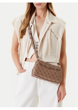 Torebka Guess Katya HWSG96 52120 Brązowy ze sklepu eobuwie.pl w kategorii Listonoszki - zdjęcie 188251295