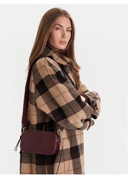 Torebka Tory Burch Mini Miller 171956 Bordowy ze sklepu eobuwie.pl w kategorii Listonoszki - zdjęcie 188251298