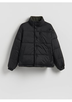 Reserved - Pikowana dwustronna kurtka - ciemnozielony ze sklepu Reserved w kategorii Kurtki męskie - zdjęcie 188254718