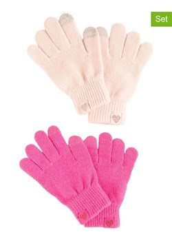 COOL CLUB Rękawiczki (2 pary) w kolorze różowym i beżowym ze sklepu Limango Polska w kategorii Rękawiczki dziecięce - zdjęcie 188255197