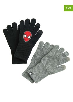 COOL CLUB Rękawiczki (2 pary) w kolorze czarnym i szarym ze sklepu Limango Polska w kategorii Rękawiczki dziecięce - zdjęcie 188255205