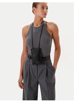 Calvin Klein Torebka na telefon Foil Emboss Phone Crossbody LV04D1037G Czarny ze sklepu MODIVO w kategorii Etui - zdjęcie 188255705