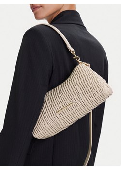 Calvin Klein Torebka Ruched Drop Shoulder Bag LV04K3088G Beżowy ze sklepu MODIVO w kategorii Torebki damskie - zdjęcie 188255828