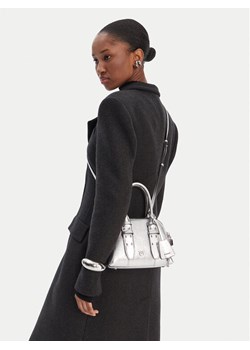 PINKO Torebka Bowling Bag Zip Mini AI 25-26 PLTT 105333 A0QO Srebrny ze sklepu MODIVO w kategorii Kuferki - zdjęcie 188255889