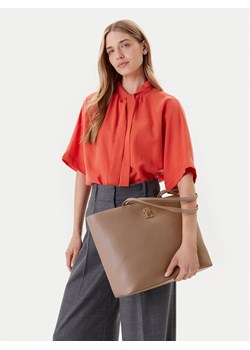 Tommy Hilfiger Torebka Th Modern Tote AW0AW17528 Beżowy ze sklepu MODIVO w kategorii Torby Shopper bag - zdjęcie 188256035