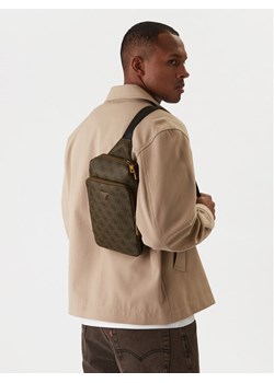 Guess Saszetka HMMILO P5226 Brązowy ze sklepu MODIVO w kategorii Torby męskie - zdjęcie 188256126