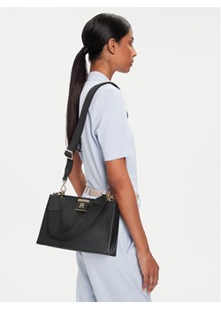 Tommy Hilfiger Torebka Th Her Med Satchel AW0AW17722 Czarny ze sklepu MODIVO w kategorii Torebki damskie - zdjęcie 188256285