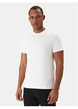 Versace Jeans Couture T-Shirt 80GAHT03 CJ00T Biały Regular Fit ze sklepu MODIVO w kategorii T-shirty męskie - zdjęcie 188256478