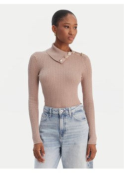 Guess Sweter W6RR07 Z2YK2 Beżowy Regular Fit ze sklepu MODIVO w kategorii Swetry damskie - zdjęcie 188256545