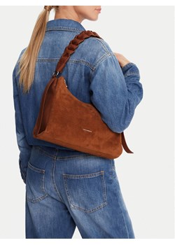 Coccinelle Torebka P6P Boheme Suede Bimaterial E1 P6P 13 03 01 Brązowy ze sklepu MODIVO w kategorii Torebki hobo - zdjęcie 188256619
