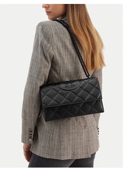 Tory Burch Torebka Fleming Soft Grain Convertible Shoulder Bag 169791 Czarny ze sklepu MODIVO w kategorii Listonoszki - zdjęcie 188256669