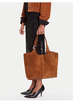 Coccinelle Torebka THE Coccinelle C-Easy E1 THE 11 01 01 Brązowy ze sklepu MODIVO w kategorii Torby Shopper bag - zdjęcie 188256867