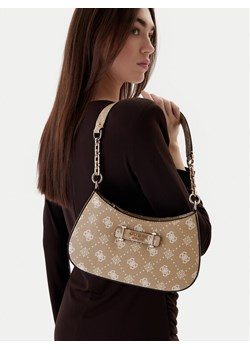 Guess Torebka Carrie Logo HWGP98 98180 Beżowy ze sklepu MODIVO w kategorii Listonoszki - zdjęcie 188257045