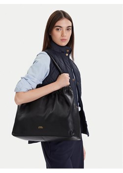 Tommy Hilfiger Torebka Soft Leather Tote AW0AW18308 Czarny ze sklepu MODIVO w kategorii Torebki damskie - zdjęcie 188257168