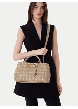 Guess Torebka Carrie Logo HWGP98 98060 Beżowy ze sklepu MODIVO w kategorii Kuferki - zdjęcie 188257326