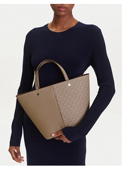 MICHAEL Michael Kors Torebka Flora 30T5GFFT2B Beżowy ze sklepu MODIVO w kategorii Torby Shopper bag - zdjęcie 188257426