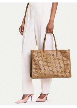 Tommy Hilfiger Torebka Th City AW0AW17501 Brązowy ze sklepu MODIVO w kategorii Torby Shopper bag - zdjęcie 188257578