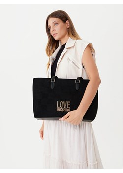 LOVE MOSCHINO Torebka JC4123PP0NKB100A Czarny ze sklepu MODIVO w kategorii Torby Shopper bag - zdjęcie 188257705