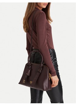 PINKO Torebka Bowling Bag Medium AI 25-26 PLTT 105906 A0QO Bordowy ze sklepu MODIVO w kategorii Kuferki - zdjęcie 188257737