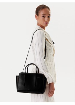 Calvin Klein Torebka Carryall Mini Leather Tote Bag LV04F3034G Czarny ze sklepu MODIVO w kategorii Torebki damskie - zdjęcie 188257787