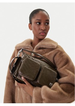 PINKO Torebka Cargo Camera Bag Al 25-25 PLTT 105110 A2JC Brązowy ze sklepu MODIVO w kategorii Listonoszki - zdjęcie 188257795