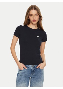 Guess Jeans T-Shirt W5RI52 J1314 Granatowy Slim Fit ze sklepu MODIVO w kategorii Bluzki damskie - zdjęcie 188257818