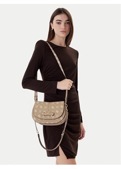 Guess Torebka Carrie Logo HWGP98 98200 Beżowy ze sklepu MODIVO w kategorii Listonoszki - zdjęcie 188257836